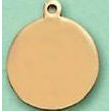 Stock Pin - Round Blank Charm Small Gold